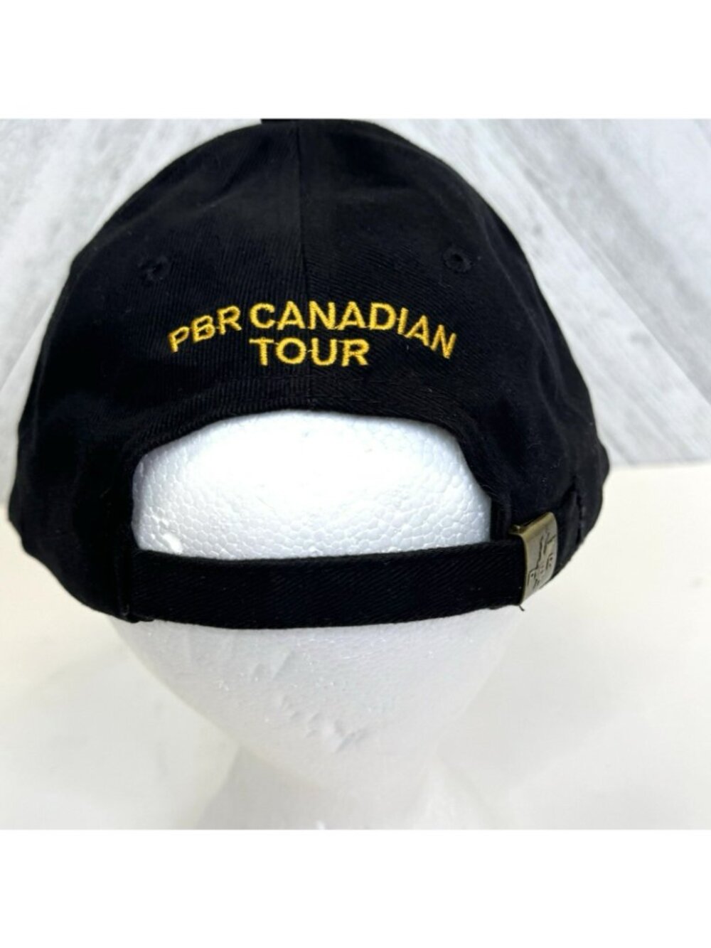 PBR Professional Bull Riders Cap Hat Adjustable Black Canadian Tour Rodeo - Picture 4 of 6